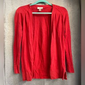 Loft XS Red Cardigan